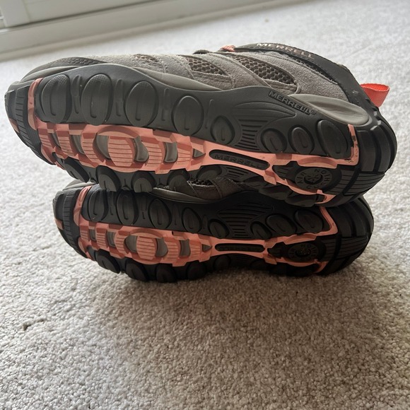 Merrell Alverstone Women's Hiking Shoes Gray and Brown and Pink Trail - Picture 6 of 6